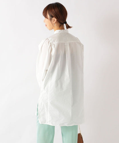 SHIPS any: パフスリーブ ロング シャツ