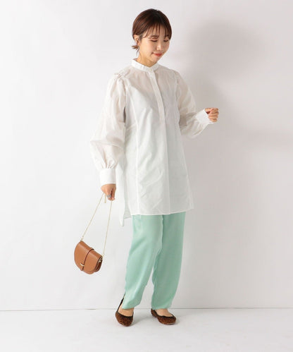 SHIPS any: パフスリーブ ロング シャツ