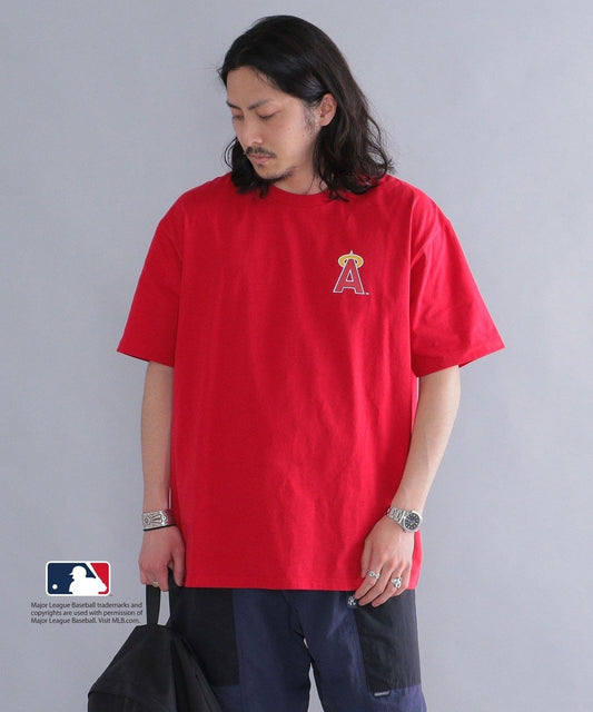 SHIPS: スヌーピー × メジャーリーグベースボール プリント Tシャツ