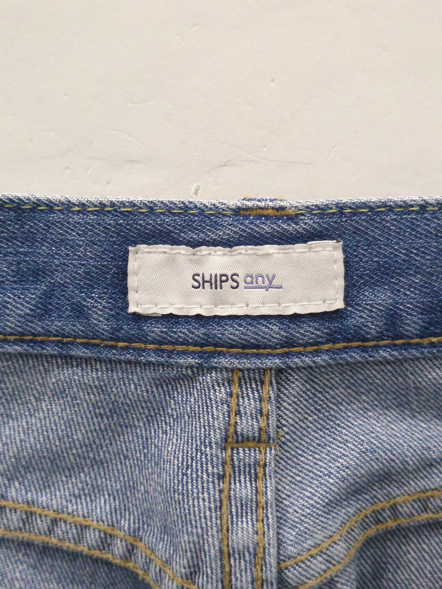 SHIPS any:〈ウォッシャブル〉ハイライズ ストレート デニムパンツ［SHIPS any DENIM］