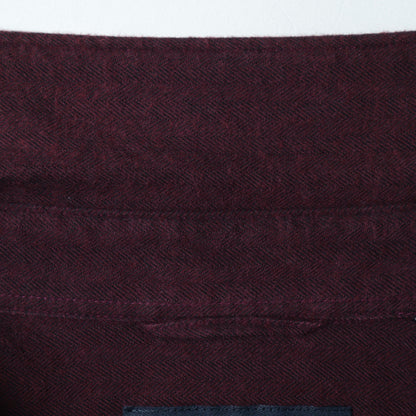 SHIPS: ネルヘリンボーン セミワイドカラーシャツ