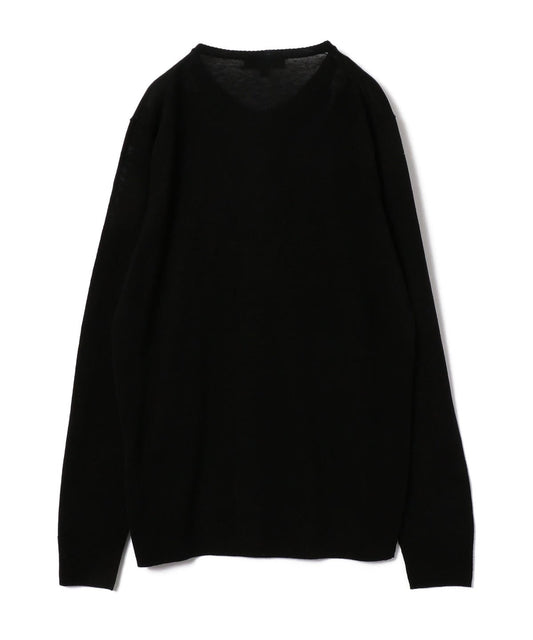 PrimaryNavyLabel:シルクリネンクルーネックカーディガン