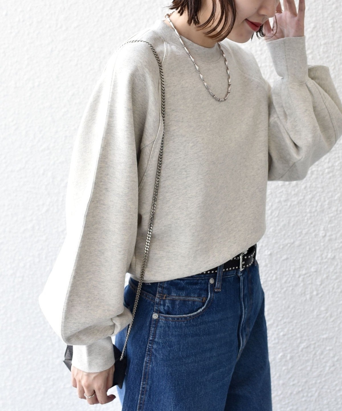 【WEB限定】〈着丈が選べる〉オーガニックコットン ラグラン スウェット