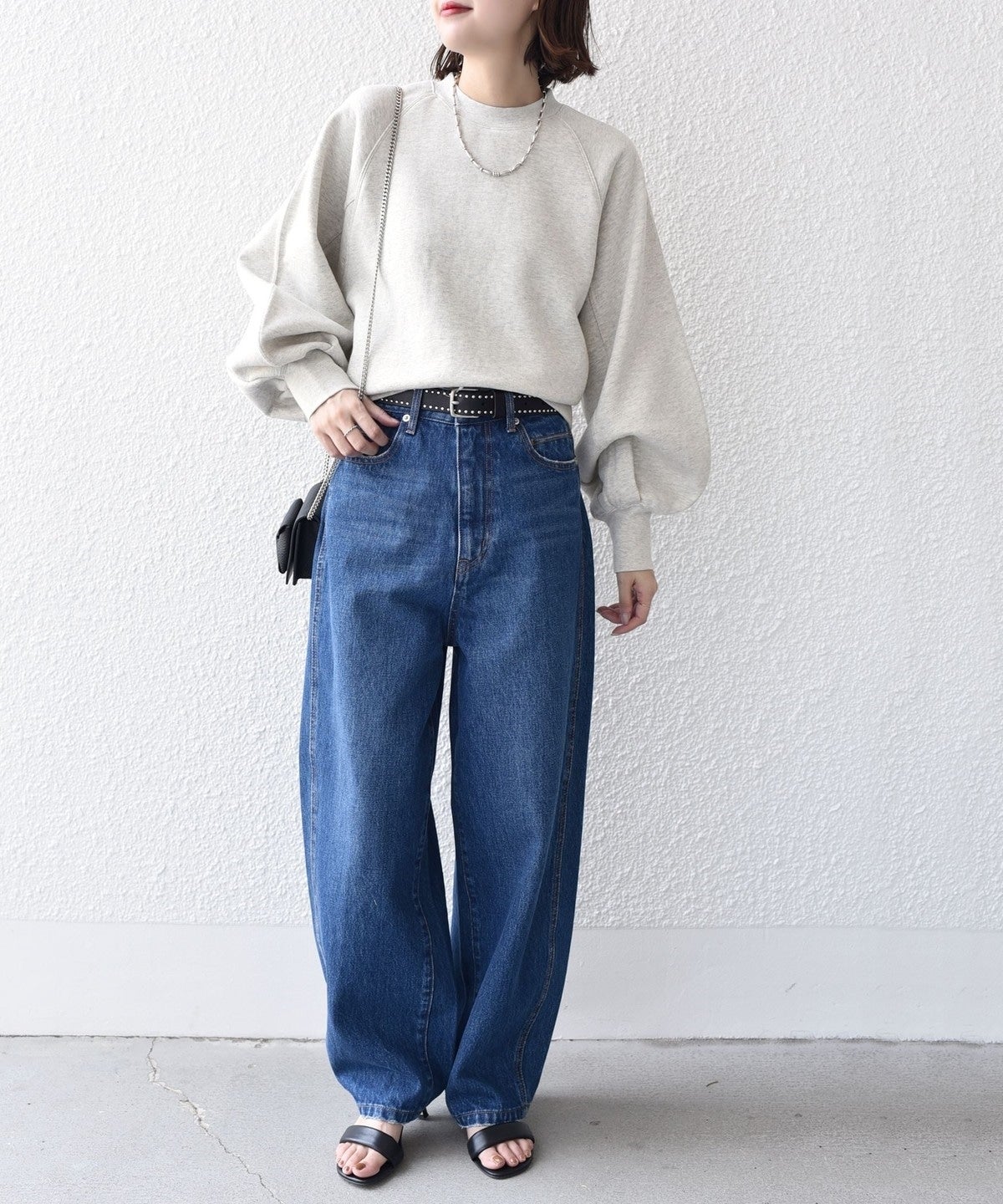 【WEB限定】〈着丈が選べる〉オーガニックコットン ラグラン スウェット