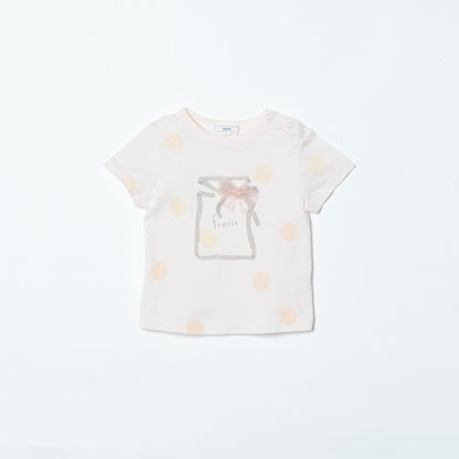 SHIPS KIDS:ドット&スター プリント TEE(80〜90cm)
