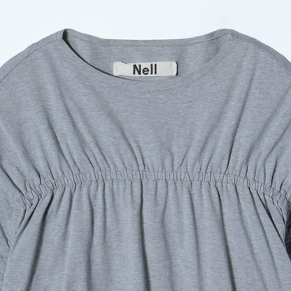 【SHIPS別注】Nell:〈手洗い可能〉フロント ギャザー Tシャツ