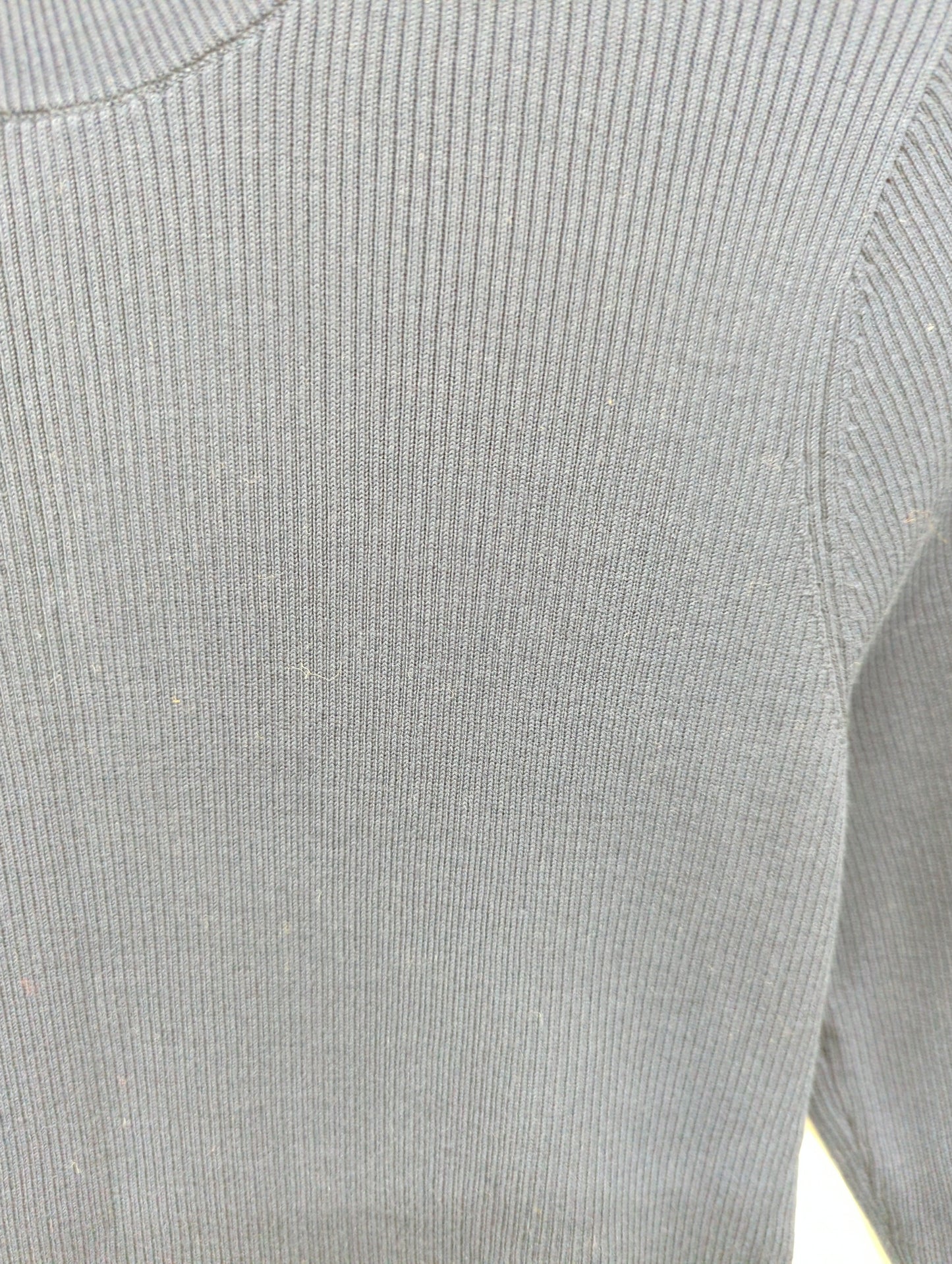 SHIPS Primary Navy Label:〈手洗い可能〉コットン リブ クルーネック プルオーバー