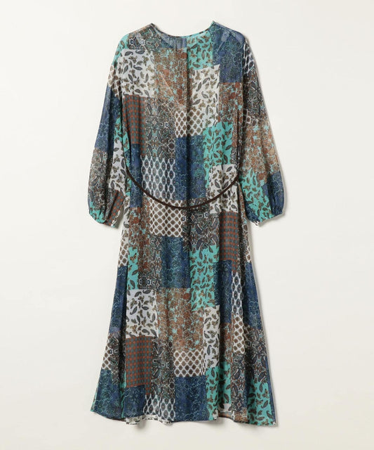 SHIPS any:パッチワークワンピース