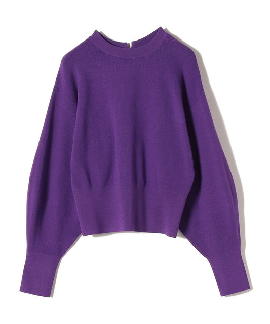 〈手洗い可能〉ボートネック ウェスト フィット プルオーバー