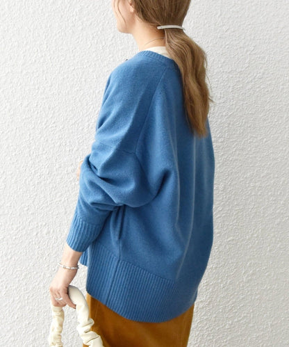 SHIPS any: AQUA ニット コクーン クルーネック カーディガン