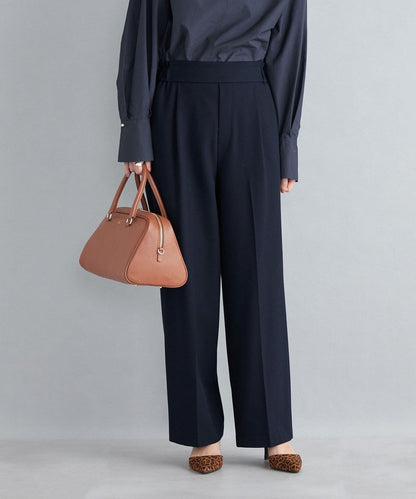 〈手洗い可能〉裏起毛 セミワイドパンツ