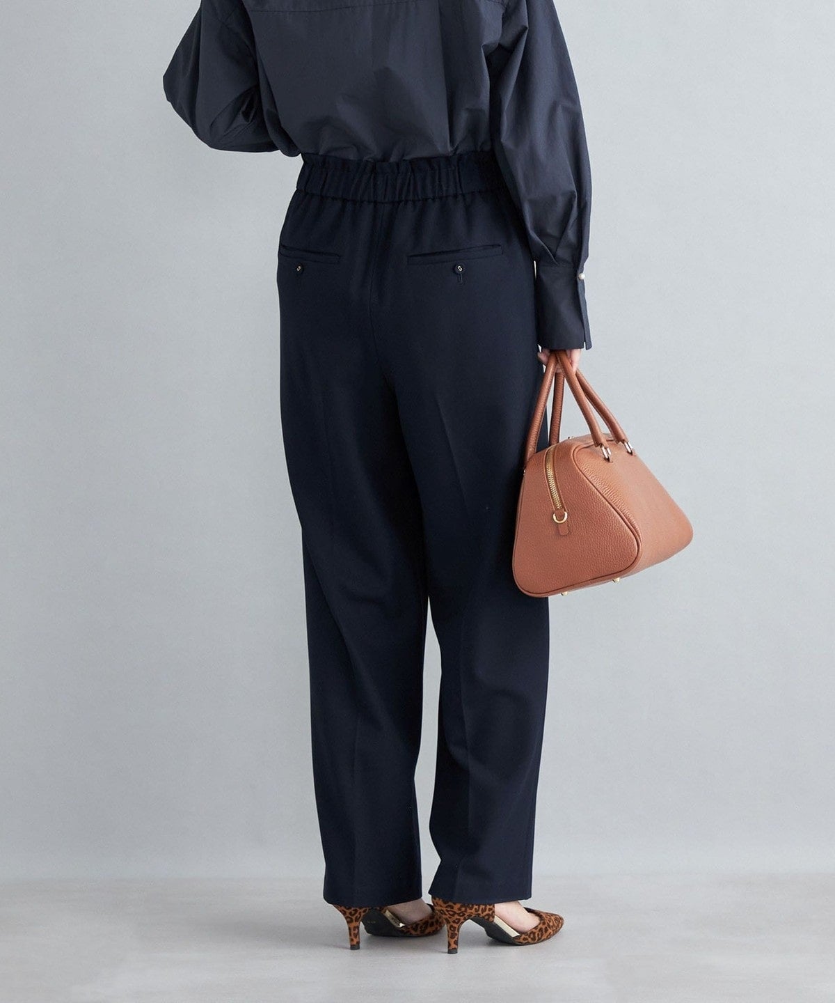 〈手洗い可能〉裏起毛 セミワイドパンツ