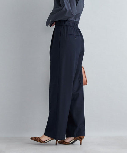 〈手洗い可能〉裏起毛 セミワイドパンツ