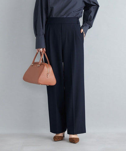 〈手洗い可能〉裏起毛 セミワイドパンツ