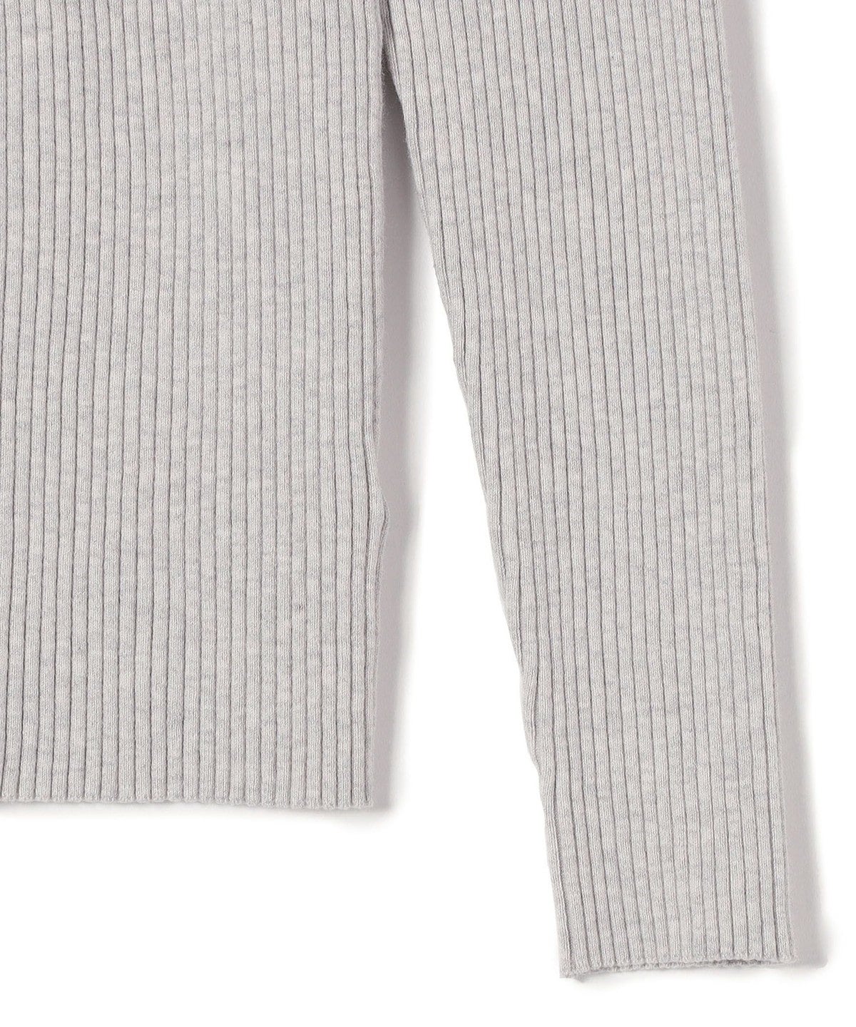 〈手洗い可能〉シルク ブレンド スクエア リブ ニット