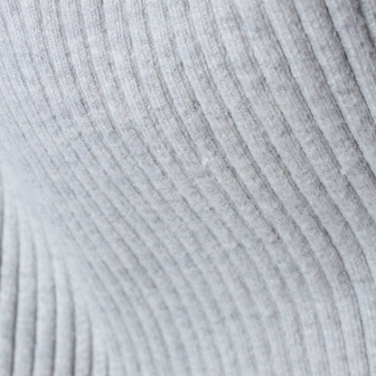 〈手洗い可能〉シルク ブレンド スクエア リブ ニット