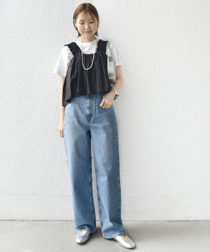 【WEB限定】〈洗濯機可能〉ショルダー フリル キャミソール