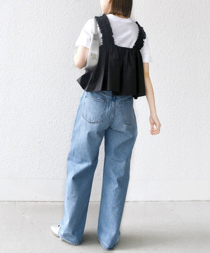 【WEB限定】〈洗濯機可能〉ショルダー フリル キャミソール