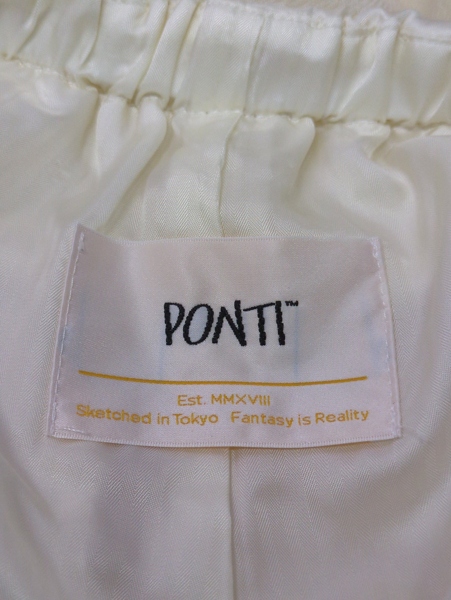 PONTI:ウール カットオフ パンツ