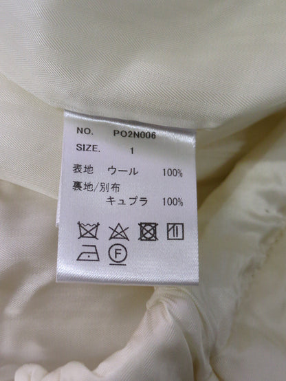 PONTI:ウール カットオフ パンツ