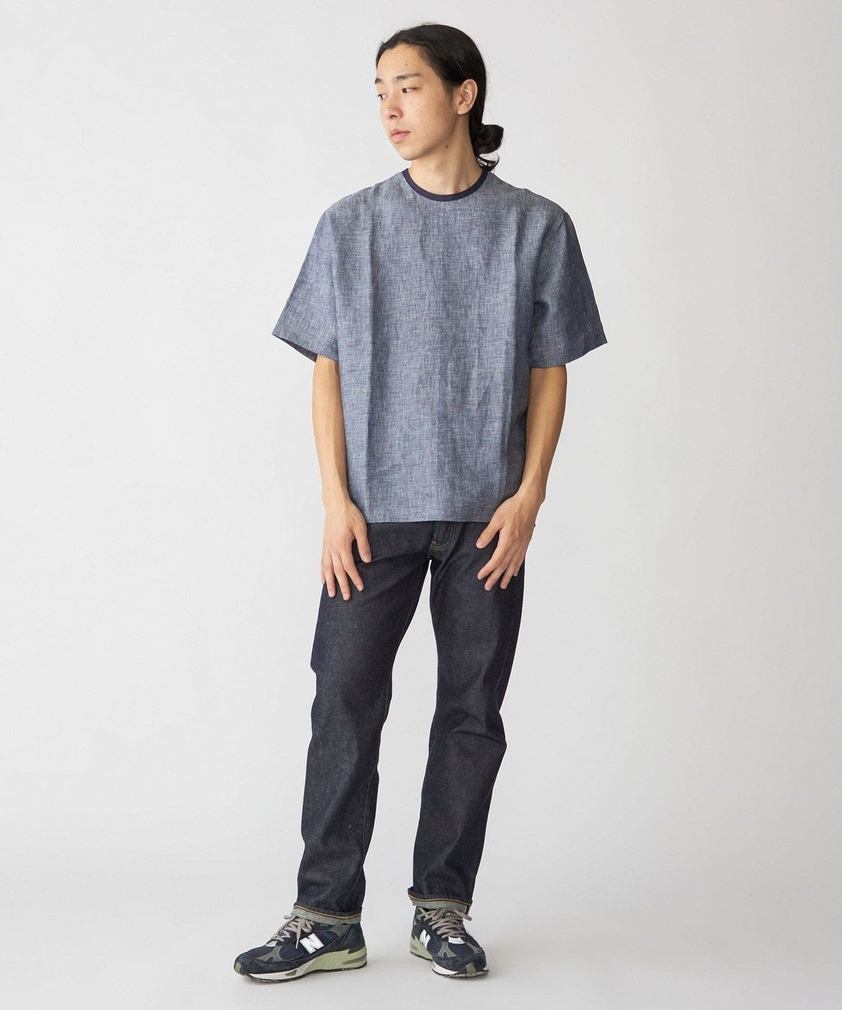 SHIPS: Herdmans リネン 2WAY プルオーバー Tシャツ