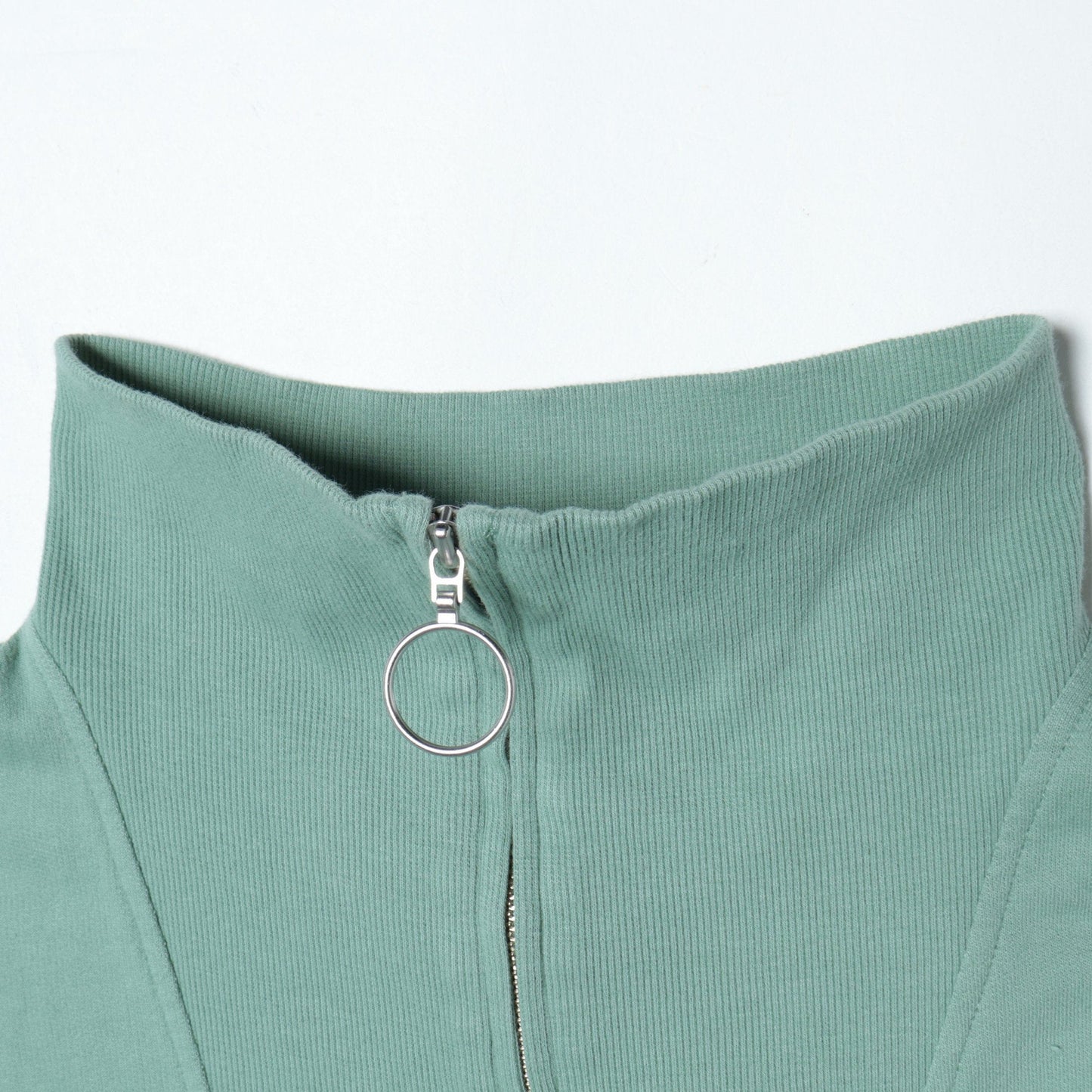 SHIPS any:〈UVカット・抗菌防臭〉ミニ裏毛 ハーフジップ ワンピース