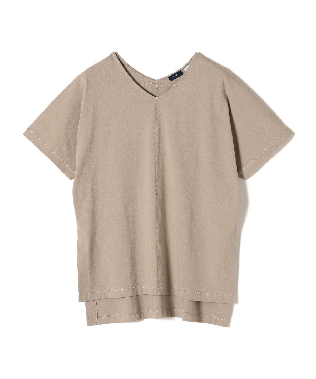 【WEB限定】〈UVカット〉USAコットンルーズVネックTEE
