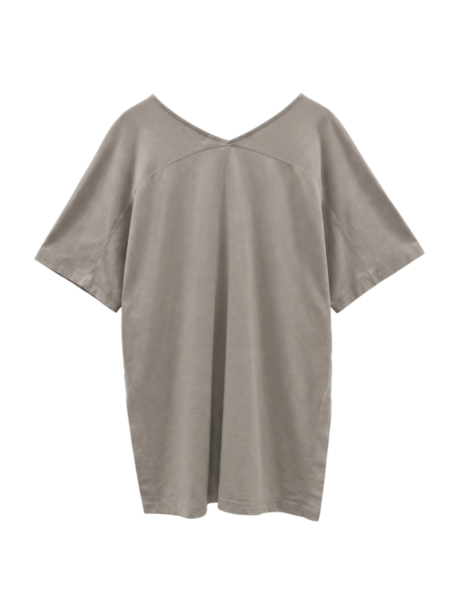 【WEB限定】〈UVカット〉USAコットンルーズVネックTEE