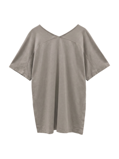 【WEB限定】〈UVカット〉USAコットンルーズVネックTEE