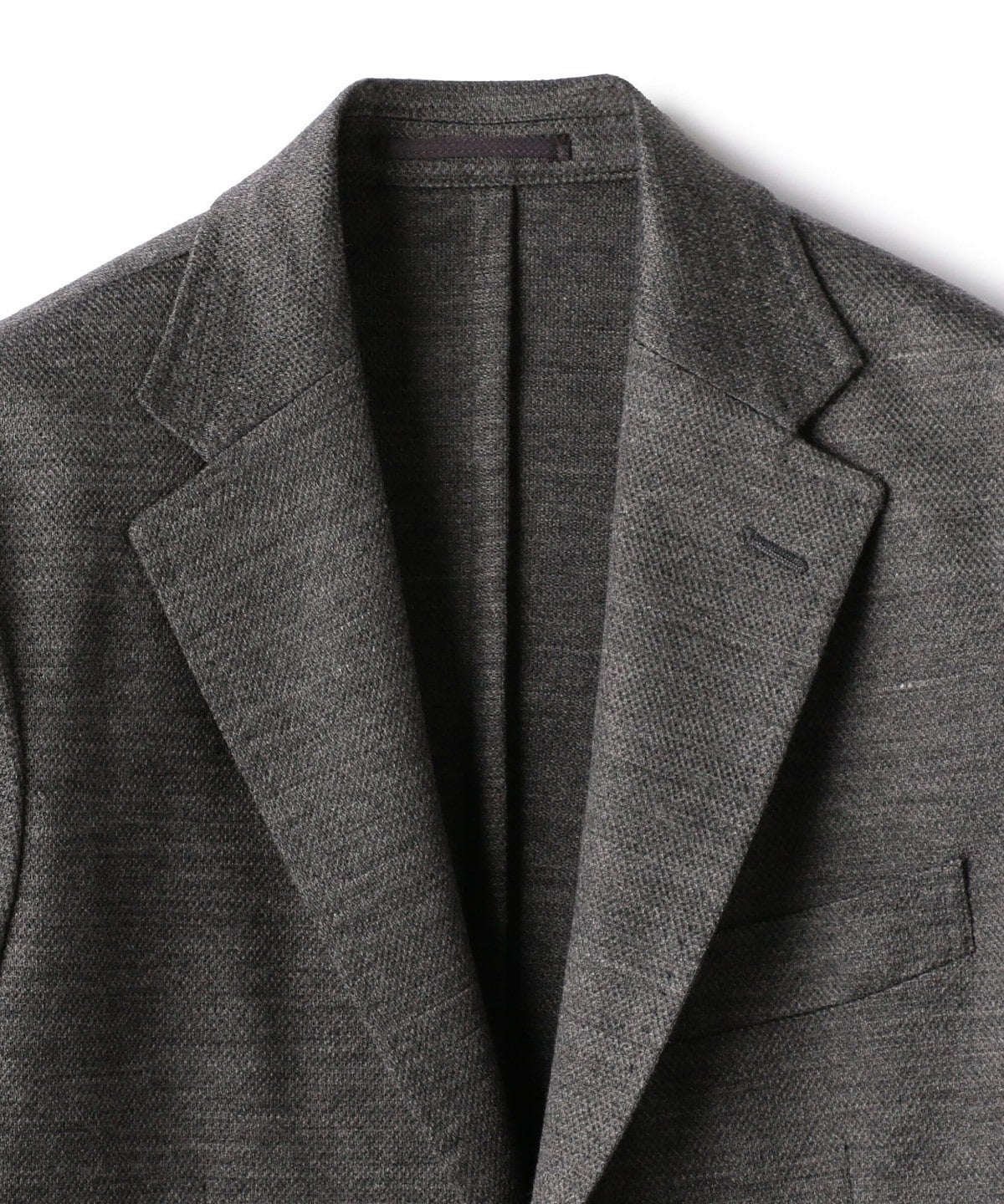 SD: 【ラミー】 ジャージー ウォッシャブル ジャケット (チャコールグレー)