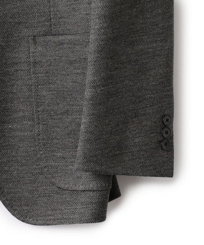 SD: 【ラミー】 ジャージー ウォッシャブル ジャケット (チャコールグレー)