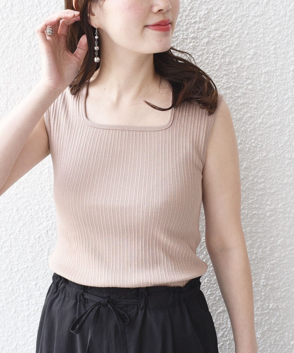 2WAY スクエアネック タンクトップ 24SS