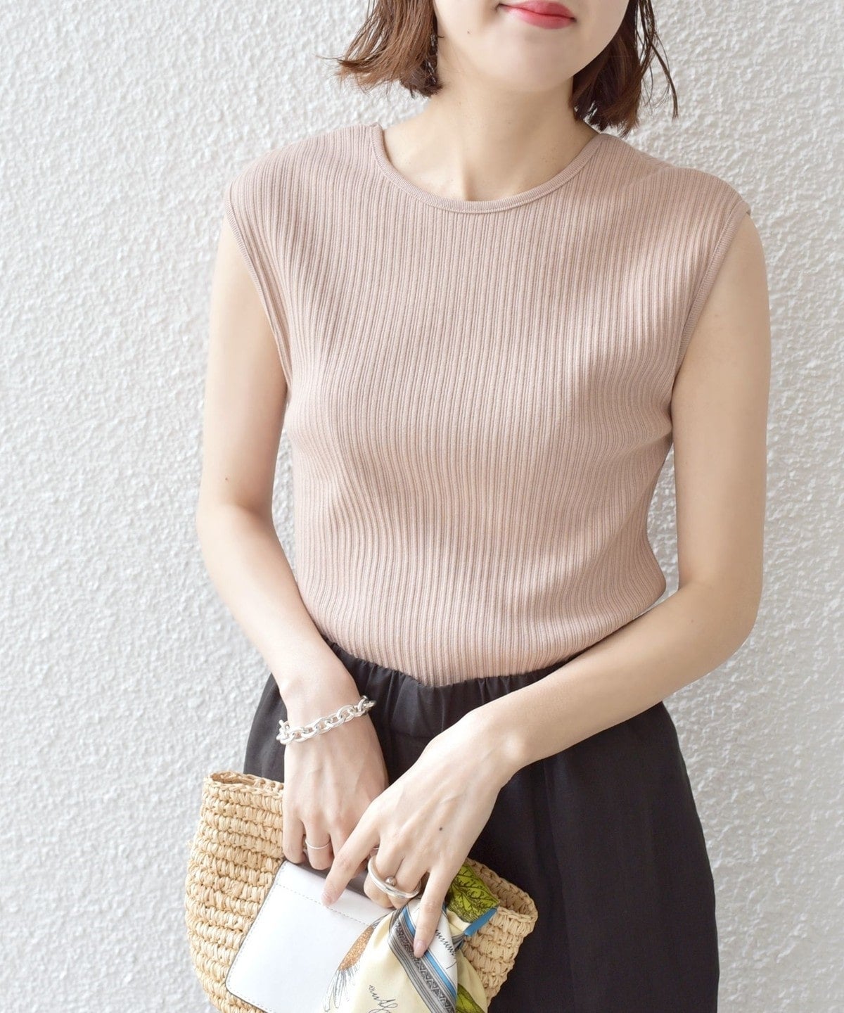 2WAY スクエアネック タンクトップ 24SS