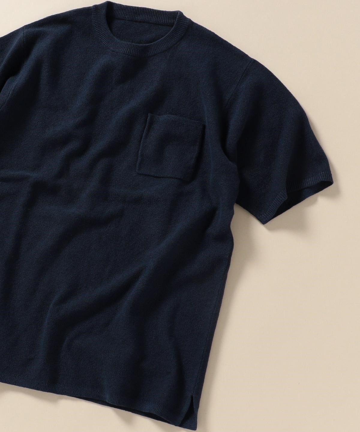 SHIPS: TEXBRID(R) LINIFICIO リネン ニット Tシャツ