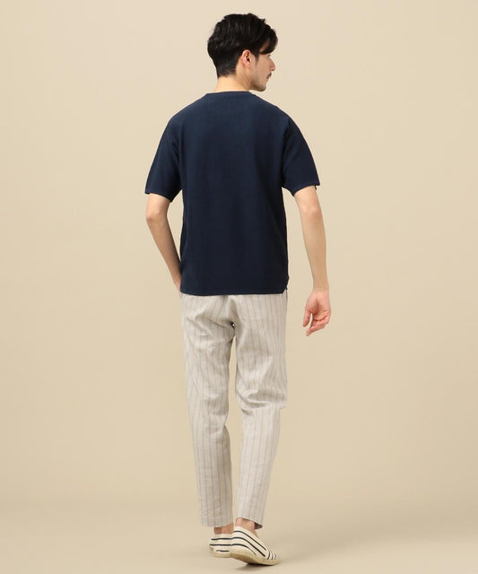 SHIPS: TEXBRID(R) LINIFICIO リネン ニット Tシャツ