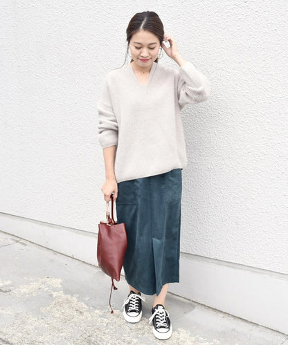 liflattie ships:フェイクスエードストレートスカート