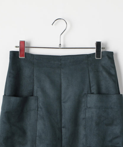 liflattie ships:フェイクスエードストレートスカート