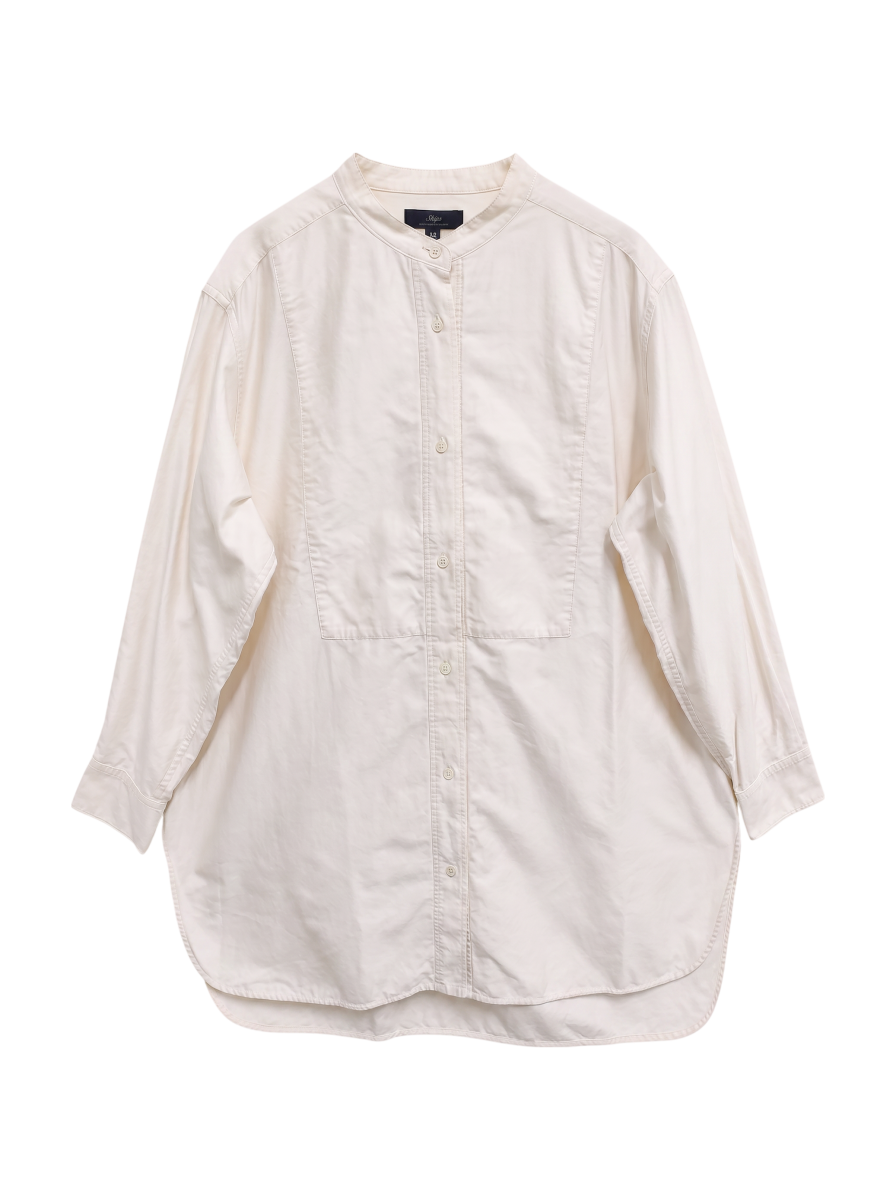 PrimaryNavyLabel:コットンバックサテンチュニック