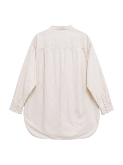 PrimaryNavyLabel:コットンバックサテンチュニック