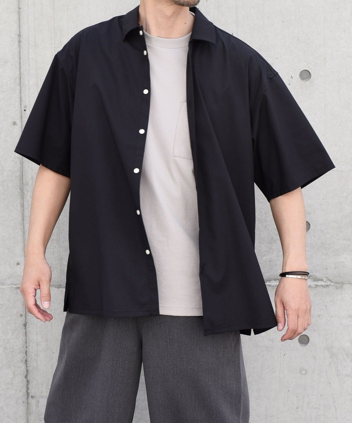 SHIPS any: バンブー レーヨン ルーズ ハーフスリーブ シャツ ［BRIOS］