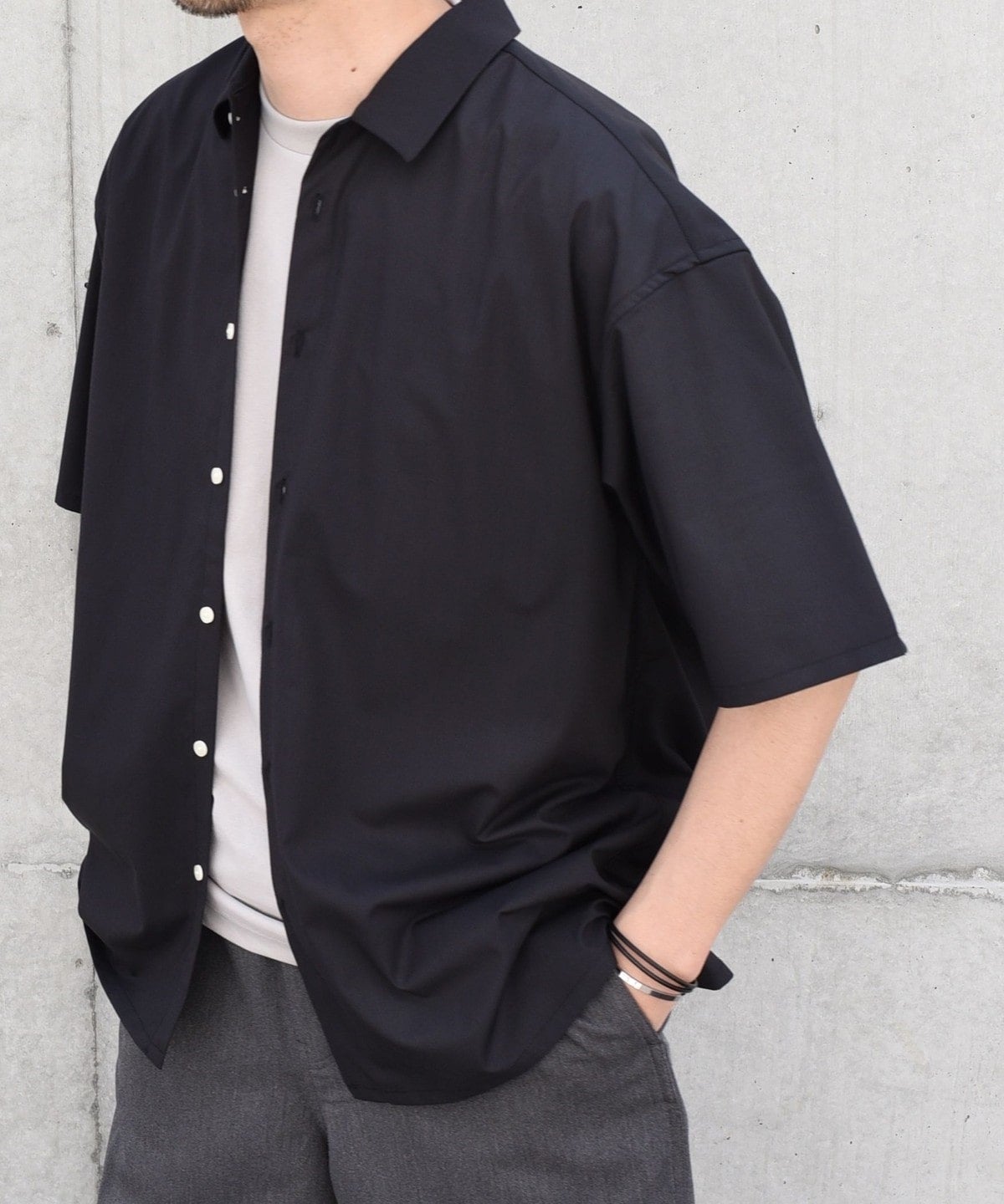 SHIPS any: バンブー レーヨン ルーズ ハーフスリーブ シャツ ［BRIOS］