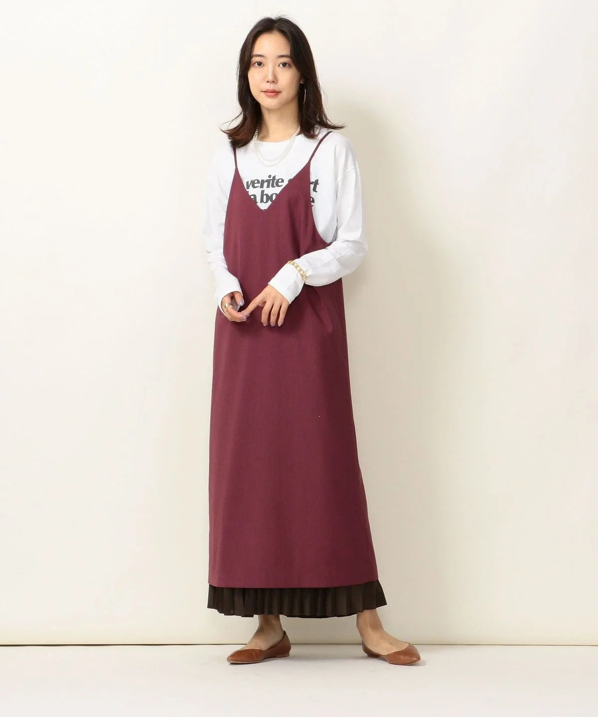 SHIPS any: シンプル キャミワンピース 20FW