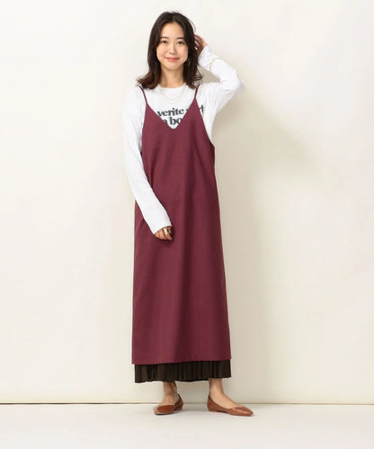 SHIPS any: シンプル キャミワンピース 20FW