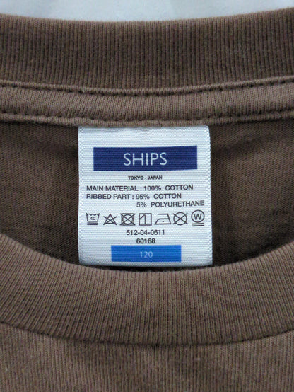 【WEB限定】SHIPS KIDS:100〜160cm / ＜家族おそろい＞SHIPS マイクロロゴ ロングスリーブ TEE
