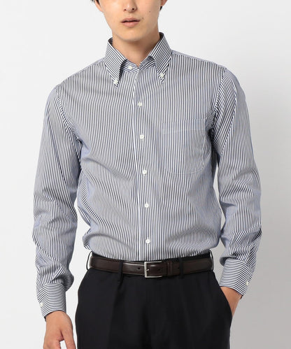 SD: ロンスト イタリアンボタンダウン シャツ(ネイビー)