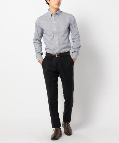 SD: ロンスト イタリアンボタンダウン シャツ(ネイビー)