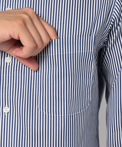 SD: ロンスト イタリアンボタンダウン シャツ(ネイビー)