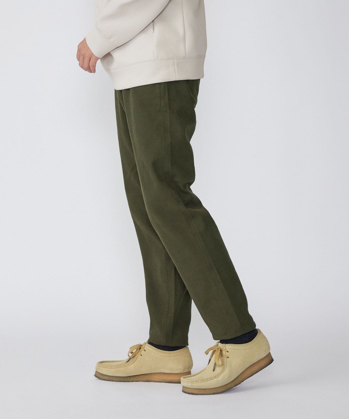 SHIPS: コットン/ウール ストレッチ カルゼ イージーパンツ