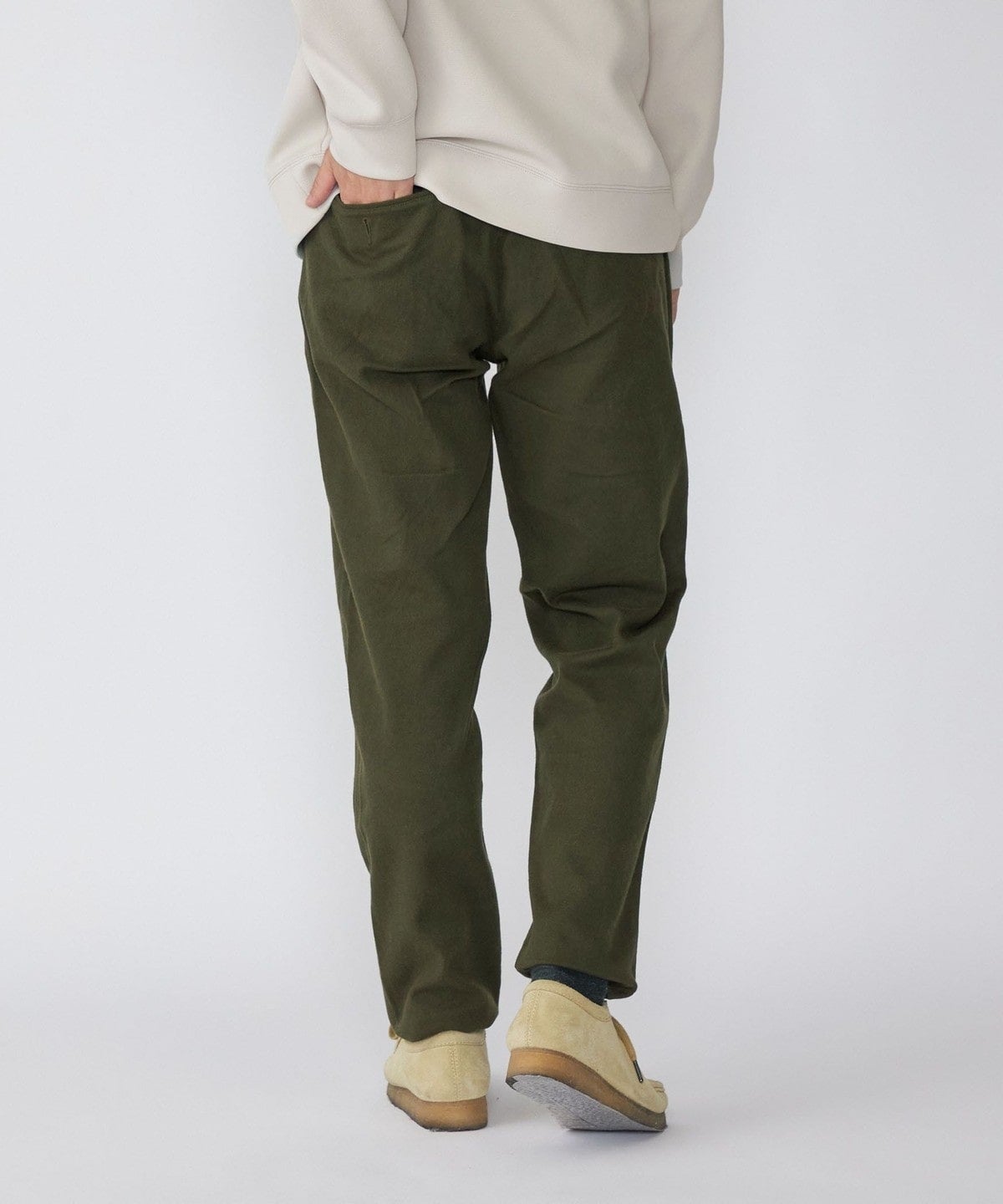 SHIPS: コットン/ウール ストレッチ カルゼ イージーパンツ