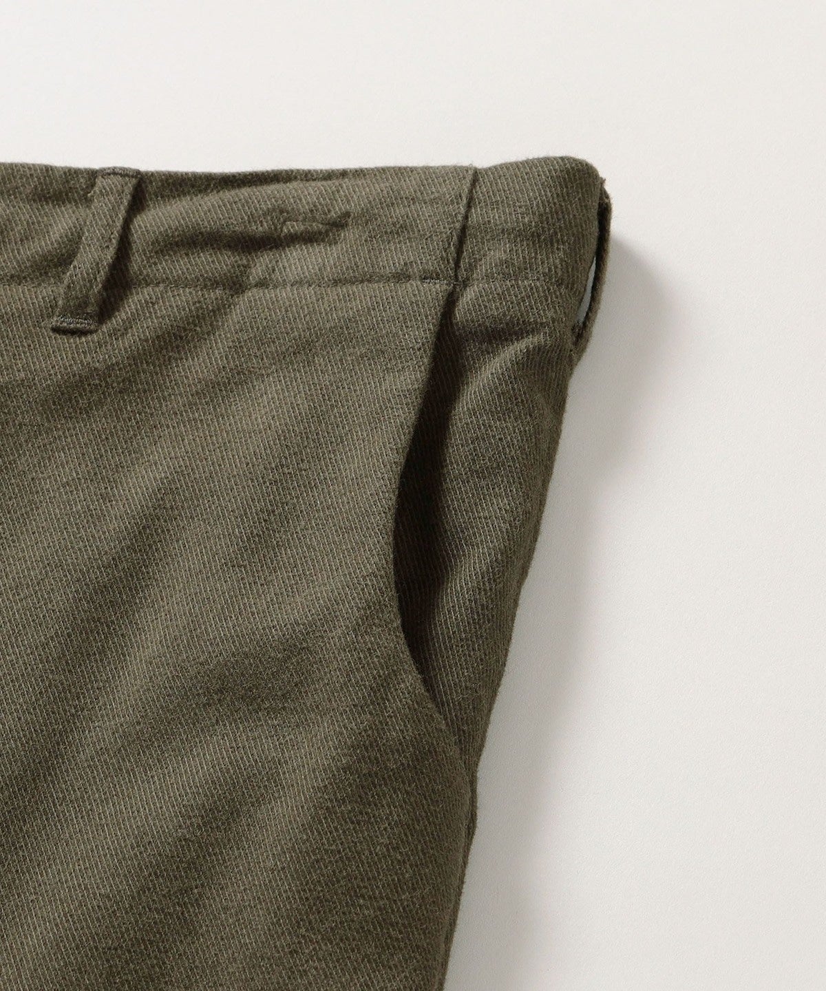 SHIPS: コットン/ウール ストレッチ カルゼ イージーパンツ